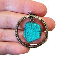 Turquoise Pendant Turquoise Jewelry Turquoise Necklace Pendant